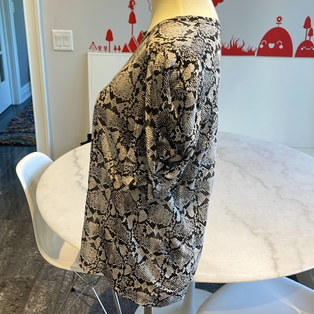 Nwot A.L.C. Kati Python Print Tissue Cotton Puff … - image 3